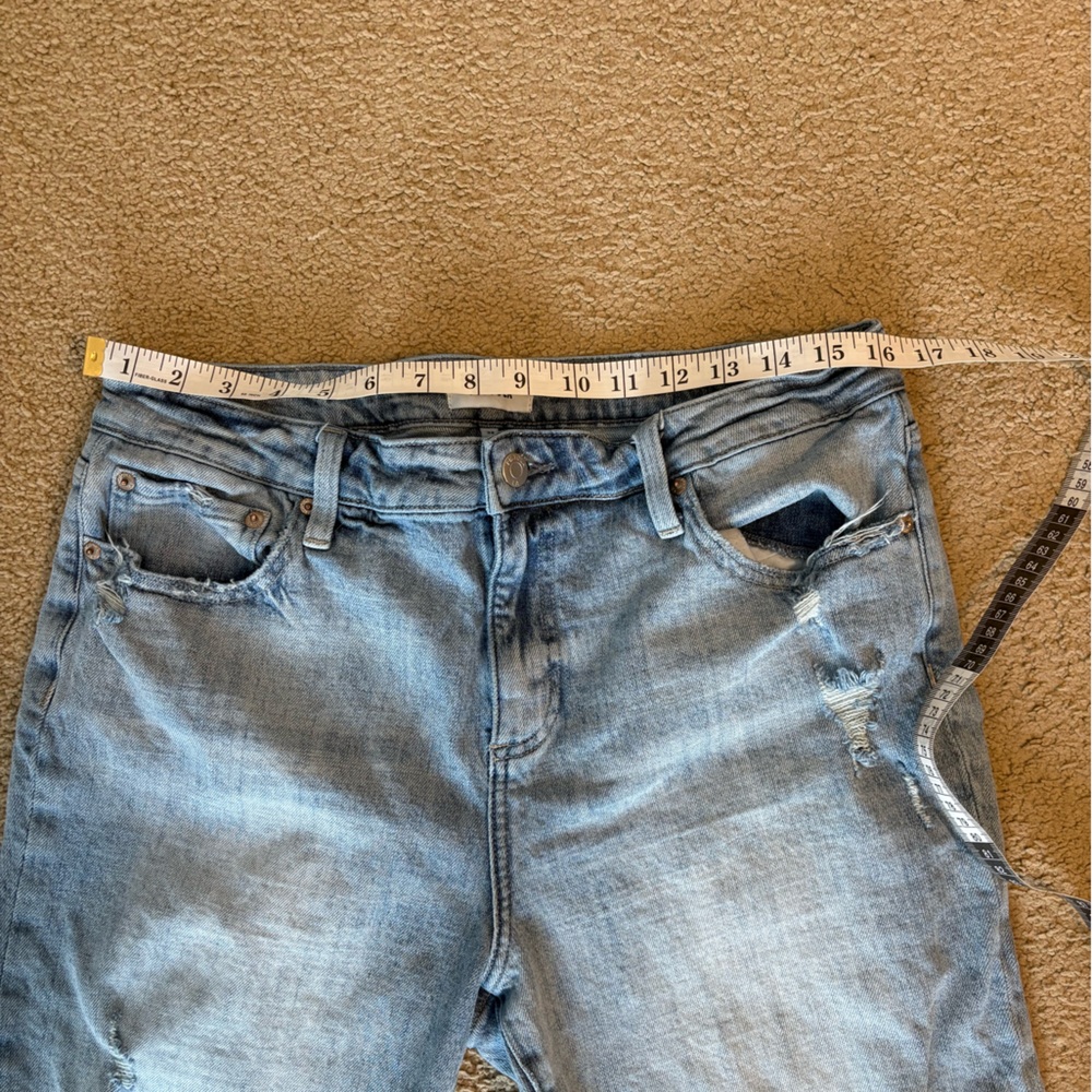 Pistola Distressed Light Wash Straight Leg Jeans Size 32 - Picture 5 of 7
